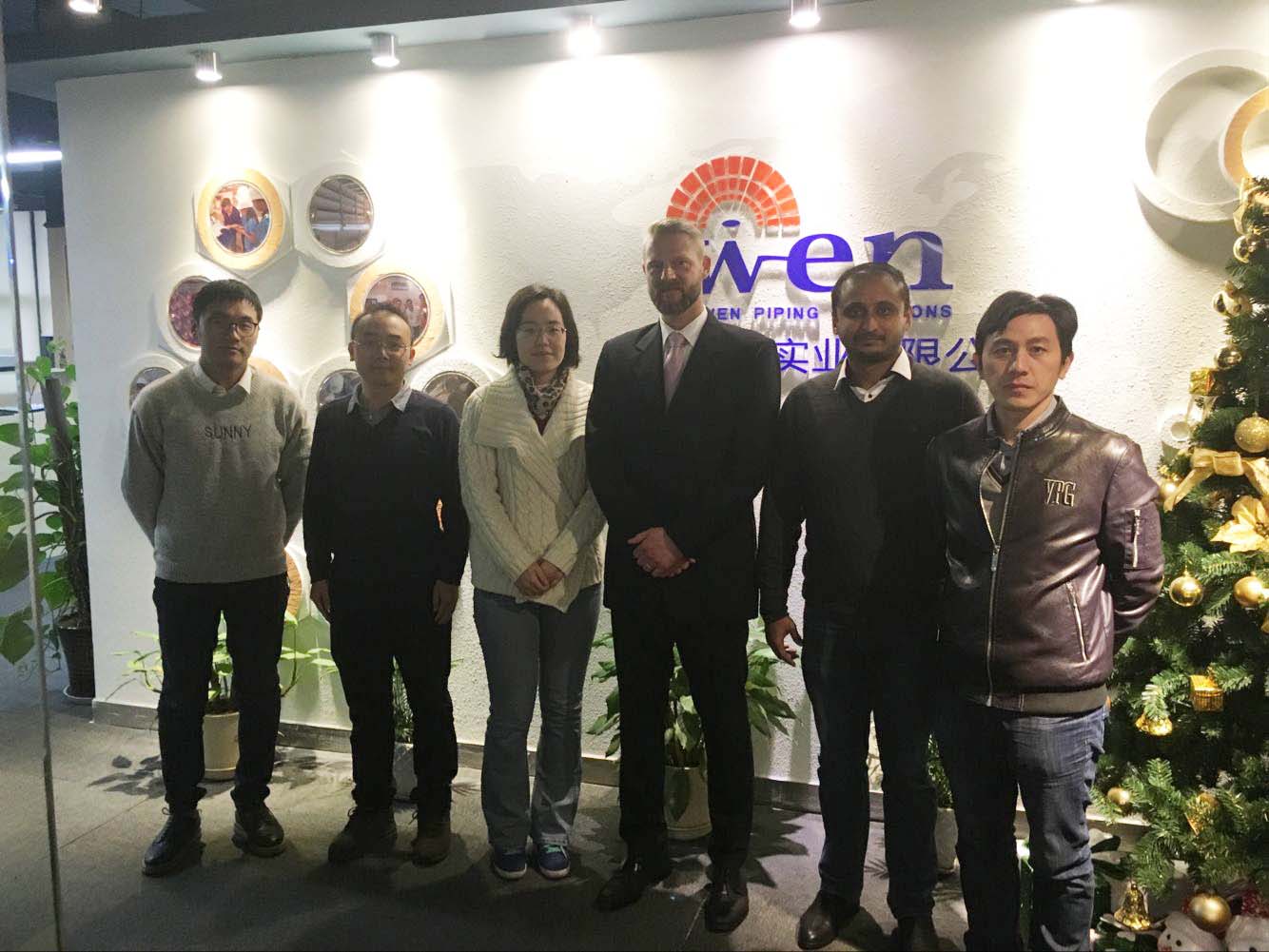 Sunwen Warmly welcomes Hengyang Valin Steel Tube Co.,Ltd Team